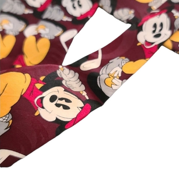 Vintage Cervantes Disney Mickey Mouse Silk Suit Tie Golfing Golfer Golf - Picture 5 of 12